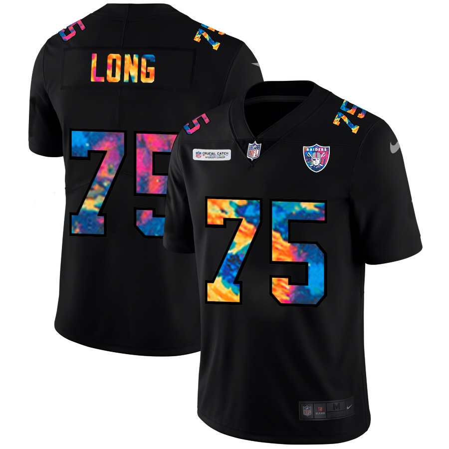 NFL Las Vegas Raiders #75 Howie Long Men Nike MultiColor Black 2020  Crucial Catch Vapor Untouchable Limited Jersey